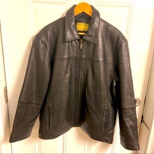 Mens Boston Harbour Leather Jacket